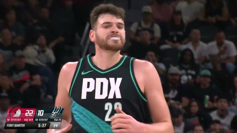 Donovan Clingan Sets A CAREER-HIGH 24 Points In Trail Blazers’ Win Over the Spurs!