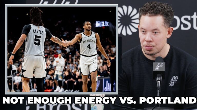 Mitch Johnson on Spurs Lacking Energy vs. Portland
