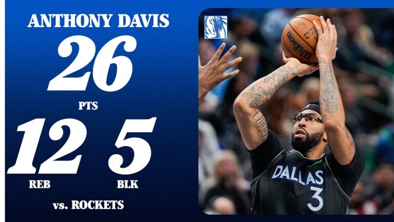 Anthony Davis (26 PTS 12 REB 5 BLK) vs. Houston Rockets January 3, 2026
