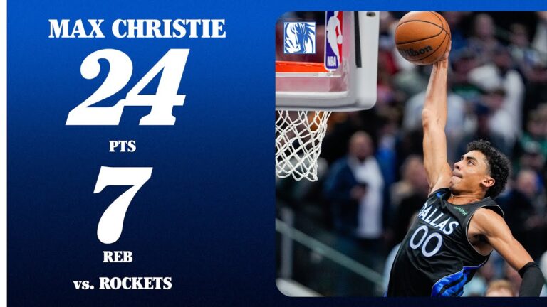 Max Christie (24 PTS 7 REB) vs. Houston Rockets January 3, 2026