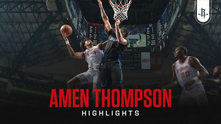 Amen Thompson (20 points) Highlights vs. Dallas Mavericks