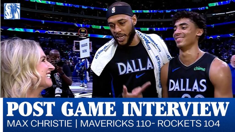Max Christie Post Game Interview vs Houston Rockets January 3, 2026