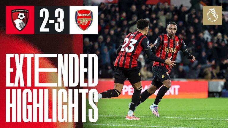 Five-goal thriller as Arsenal win AFC Bournemouth 2-3 Arsenal
