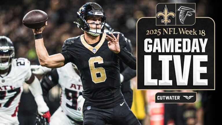 Falcons vs. Saints Gameday Live 2025 NFL Week 18