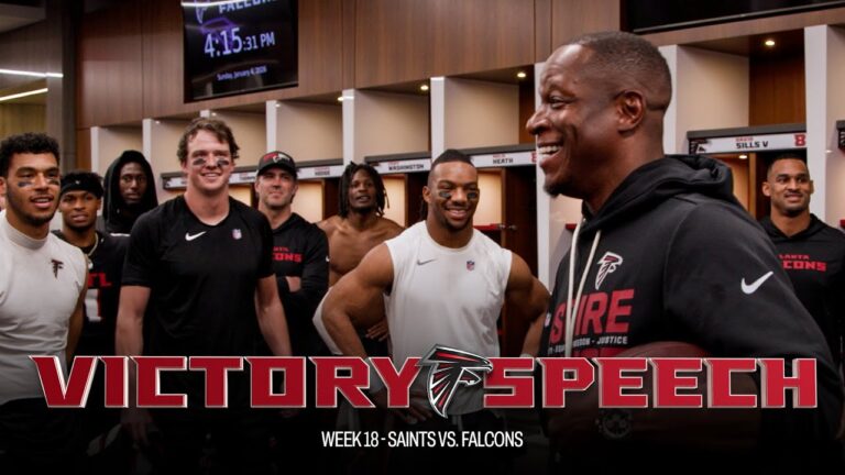 Raheem Morris postgame victory speech after week 18 win over the Saints Atlanta Falcons