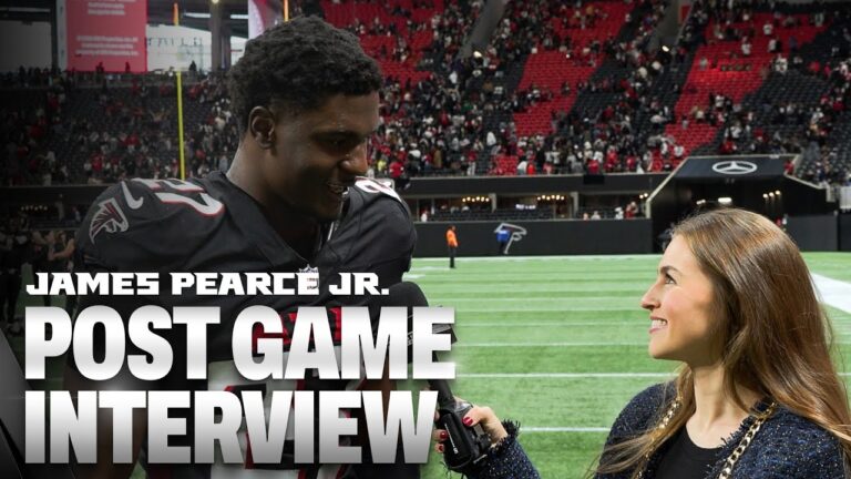 James Pearce Jr. postgame interview after sweeping the New Orleans Saints Atlanta Falcons