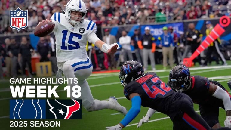 Indianapolis Colts vs. Houston Texans Game Highlights NFL 2025 Season Week 18