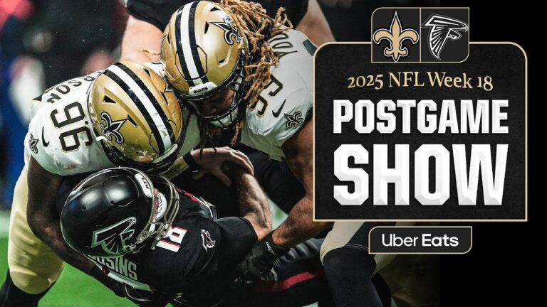 LIVE: Falcons vs. Saints Postgame Show 2025 NFL Week 18