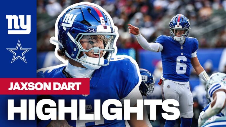 Highlights: Jaxson Dart Giants vs. Cowboys Week 18