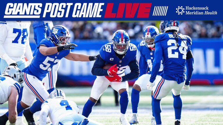 Giants Postgame Live: Giants vs. Cowboys Week 18 Postgame Recap and Analysis