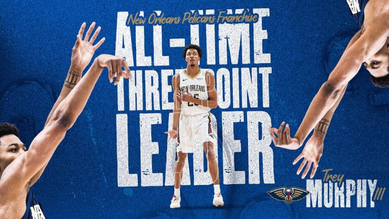 Trey Murphy sets New Orleans Pelicans all-time franchise record for three pointers 1 4 26