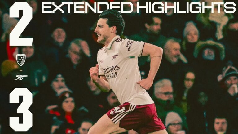 RICE SCORES TWICE! Extended Highlights Bournemouth vs Arsenal (2-3) Premier League