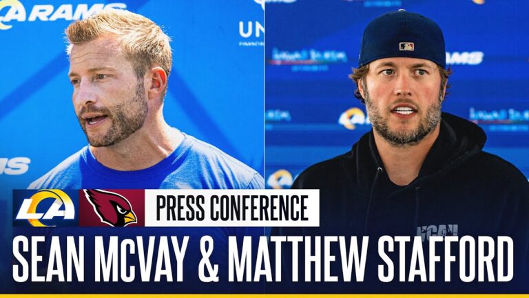 LIVE: Sean McVay & Matthew Stafford Postgame Press Conference Following Win Over The Cardinals