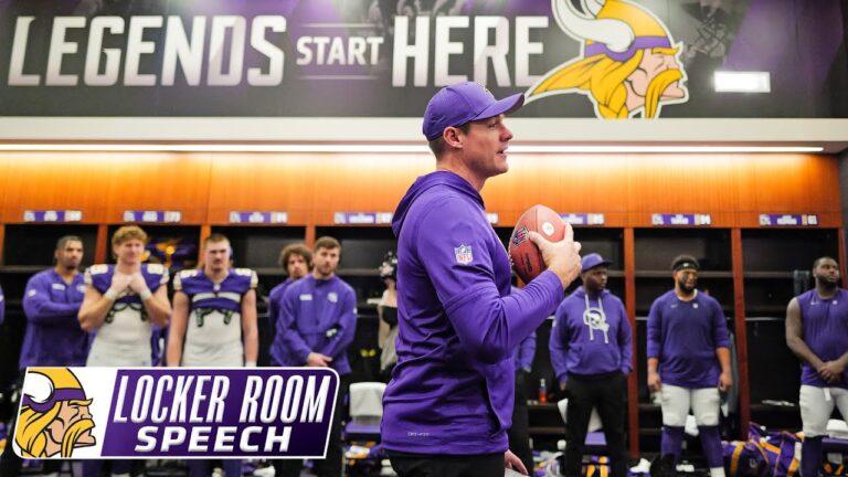 Kevin O’Connell’s Locker Room Speech After Minnesota Vikings Win Over Green Bay Packers
