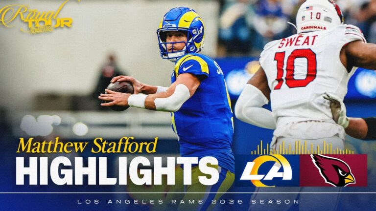 Matthew Stafford’s Best Throws From 4-Touchdown Game vs. Arizona Cardinals In Week 18