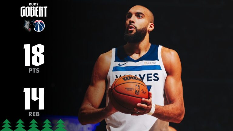 Rudy Gobert Drops 18-Point 14-Rebound Double-Double in Win Over Wizards 01.04.26