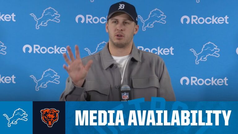 Jared Goff postgame media availability 2025 NFL Regular Season Week 18: Lions at Bears