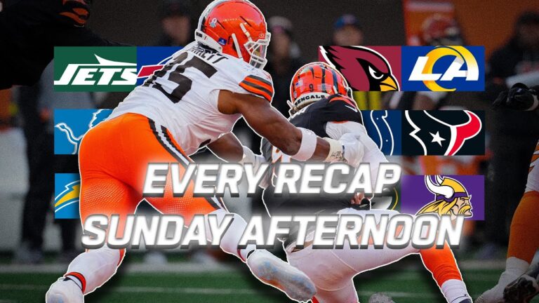 Every Recap from Sunday Afternoon 2025 NFL Season Week 18