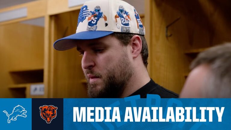 Detroit Lions players meet with media 2025 NFL Regular Season Week 18: Lions at Bears