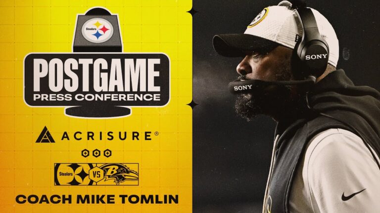 Coach Mike Tomlin Postgame Press Conference (Week 18 vs Baltimore Ravens) Pittsburgh Steelers