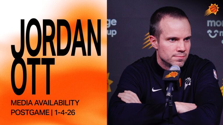 Head Coach Jordan Ott Postgame Media Availability Phoenix Suns 1-4-26
