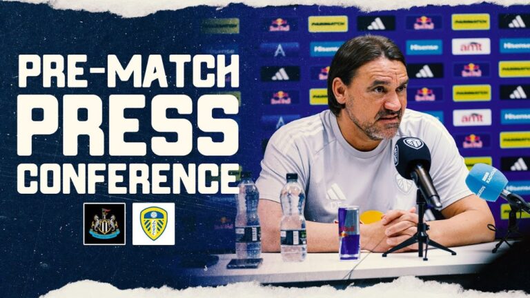 Daniel Farke press conference Newcastle United v Leeds United Premier League
