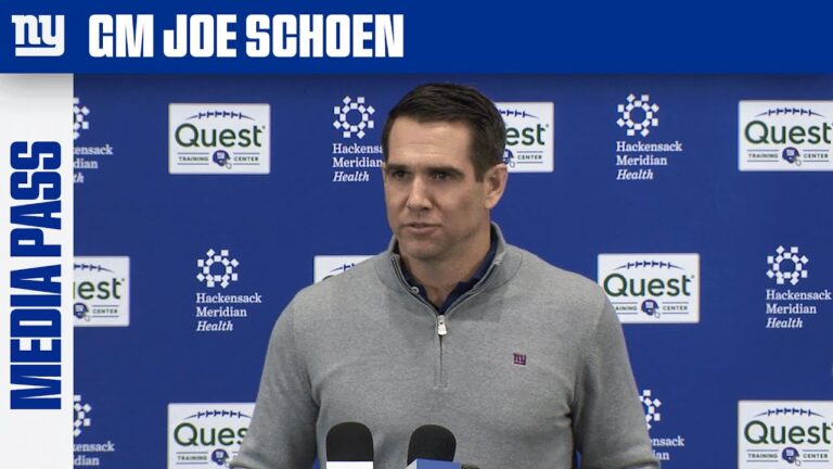 GM Joe Schoen 2025 Season-Ending Press Conference New York Giants