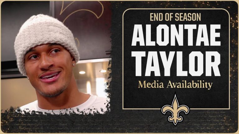 Saints CB Alontae Taylor’s end of season interview 2025 NFL Season