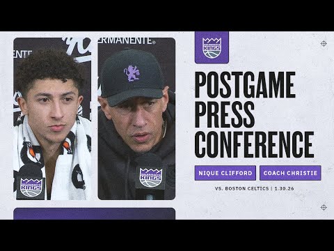 Nique Clifford & Coach Christie Postgame Interviews 1.30.26