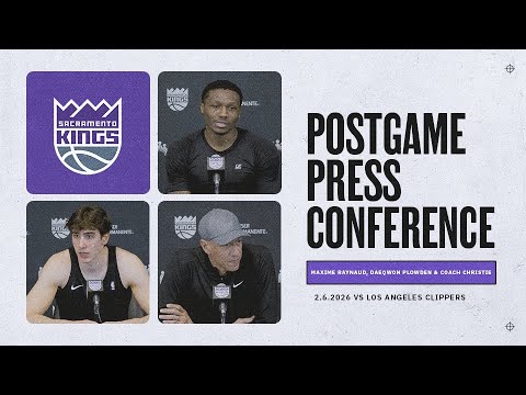 Daeqwon Plowden, Maxime Raynaud & Coach Christie Postgame Interviews 2.6.26