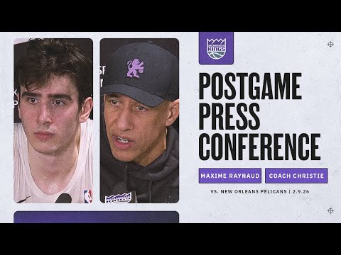 Maxime Raynaud & Doug Christie Postgame Interviews 2.9.26