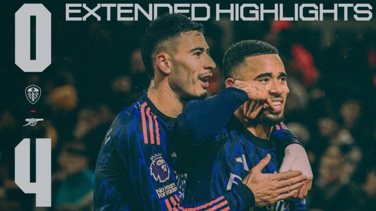 EXTENDED HIGHLIGHTS Leeds vs Arsenal (0-4) Four goals, and all three points Premier League