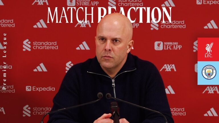 Arne Slot’s Reaction: ‘Its a feeling of anger and disappointment’ Liverpool 1-2 Man City