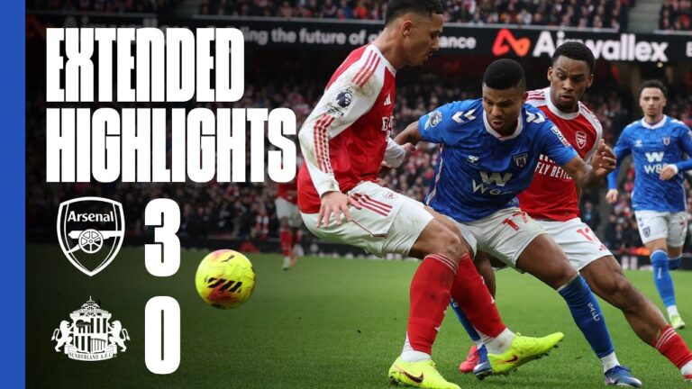 Extended Premier League Highlights Arsenal 3 – 0 Sunderland AFC