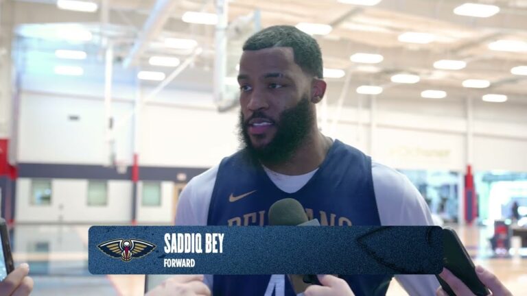 Saddiq Bey on Trey Murphy III, clutch games Pelicans Practice 2 8 26
