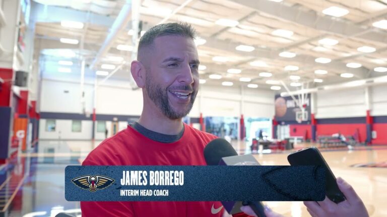 James Borrego on win in Minnesota, team chemistry Pelicans Practice 2 8 26