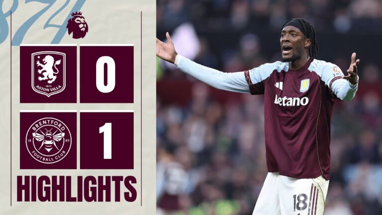 Aston Villa 0-1 Brentford Premier League Highlights