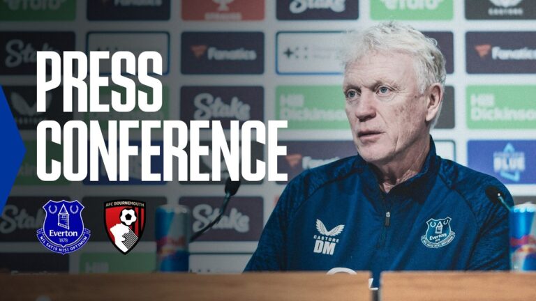 EVERTON v BOURNEMOUTH David Moyes’ Premier League press conference
