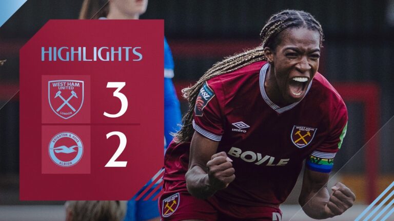 Asseyi Stuns Brighton with Late Winner! West Ham Women v Brighton Women Women’s Super League