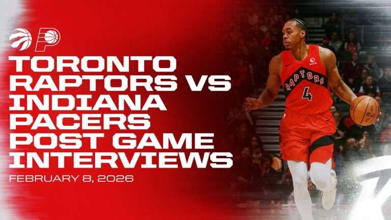 Toronto Raptors Full Media Availability Post Game vs Pacers February 08, 2026
