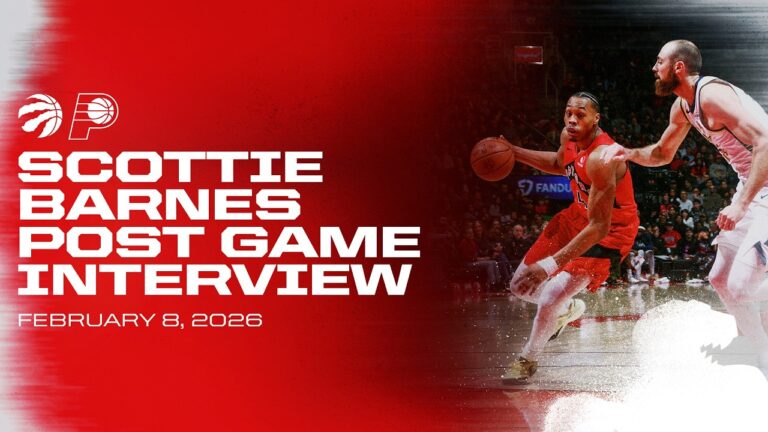 Scottie Barnes Post Game vs. Pacers February 08, 2026