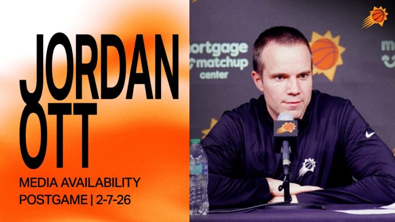 Head Coach Jordan Ott Media Availability 2-7-26 Phoenix Suns