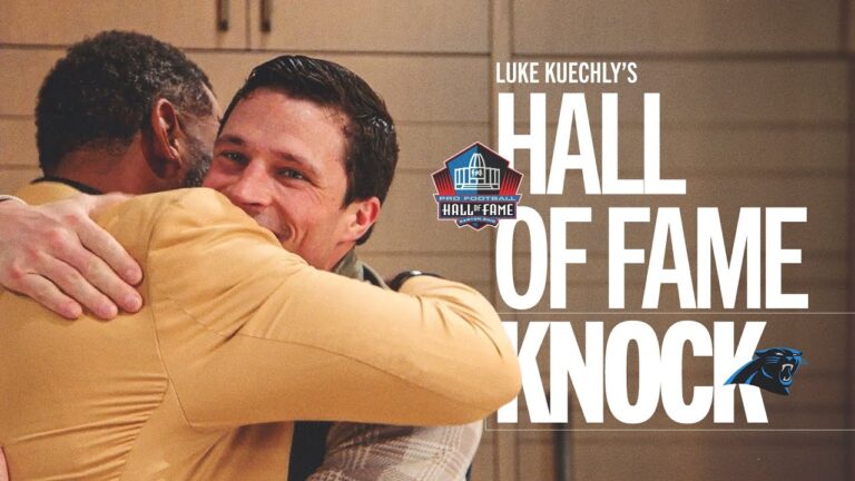 Luke Kuechly Gets The Knock to join the Pro Football Hall of Fame Carolina Panthers
