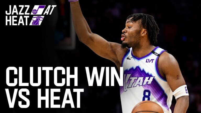CLUTCH BUCKET TO WIN vs HEAT UTAH JAZZ