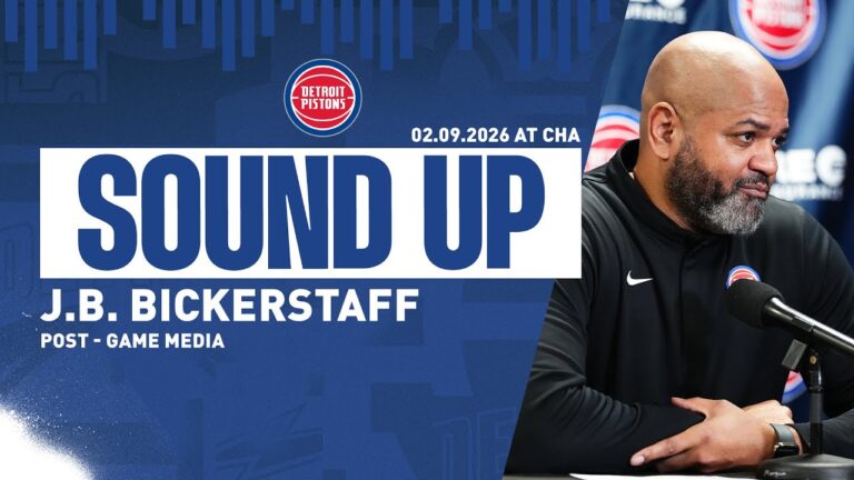 Post-Game Press Conference: J.B. Bickerstaff Pistons vs. Hornets  02.09.26