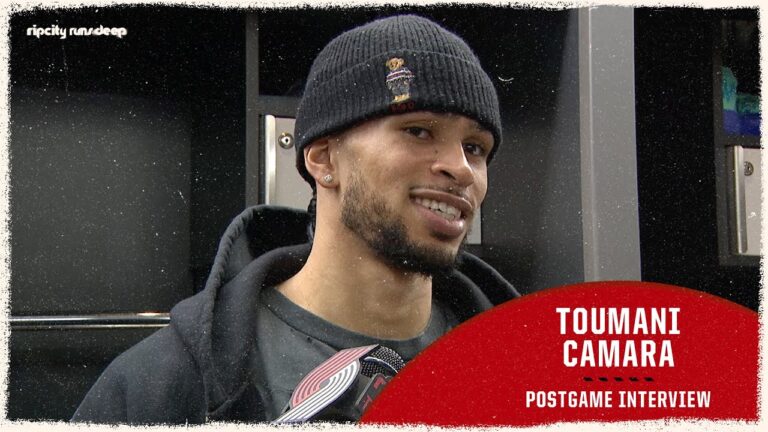 Toumani Camara Talks 3PT Shooting & Deni Avdija Trail Blazers vs 76ers February 9, 2026