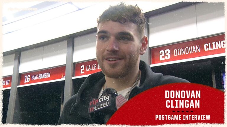 Donovan Clingan On All-Star Weekend & 3 Point Shooting Trail Blazers vs 76ers February 9, 2026