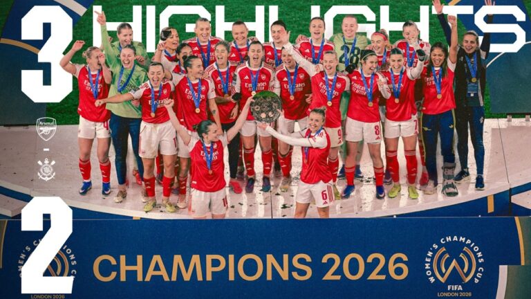 HISTORY MAKERS Arsenal vs Corinthians (3-2) FIFA Women’s Champions Cup
