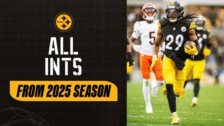 All Interceptions from 2025 Season Pittsburgh Steelers