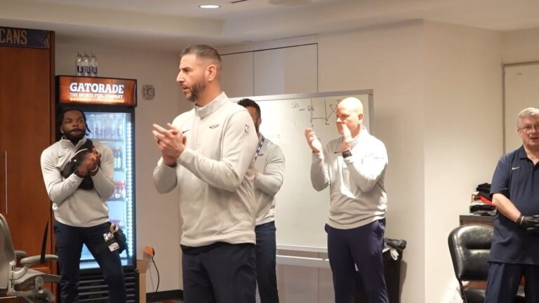 James Borrego postgame locker room speech after win vs. Sacramento Kings